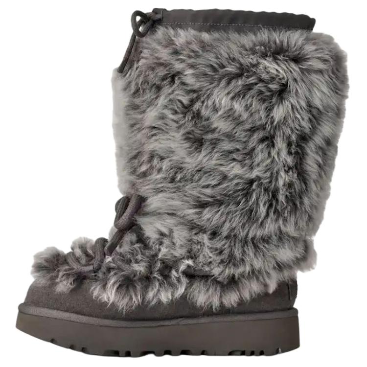 UGG Classic Tall Chalet Sheepskin Thermal Snow Boots Women's Charcoal Gray 1175690-CHRC