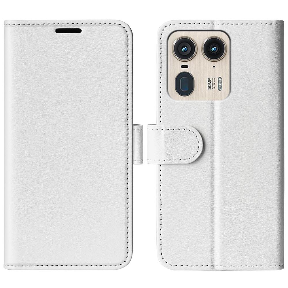 

For Motorola Edge 50 Ultra 5G/Moto X50 Ultra 5G Case Leather Phone Cover with Wallet Stand White