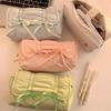 1pcs Creative Korea Style Bow Pencil Case Large Capacity Multi-layer Storage Drawstring Pencil Bags Office Supplies Storage Bag