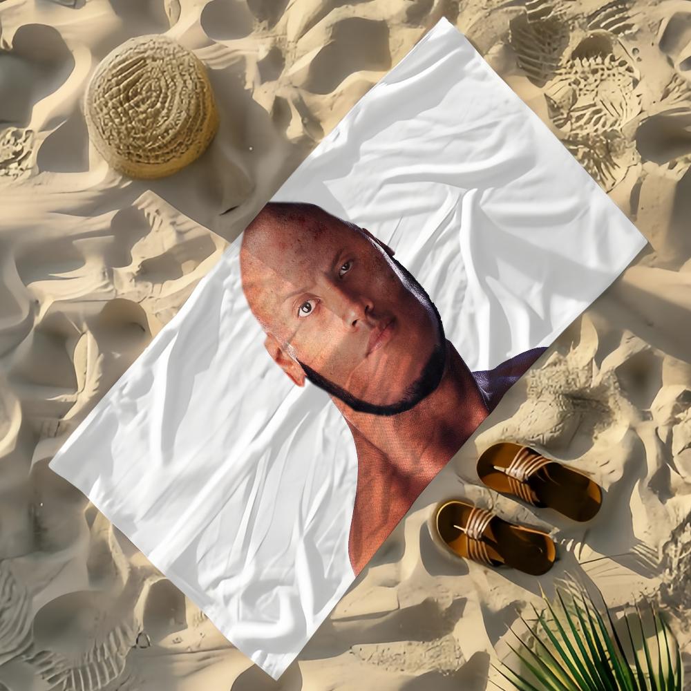 D-DwayneS J-JohnsonS FUNNY Towel Towel Beach Super Lightweight Bath Blanket Multi-Purpose Travel Swimming Pool