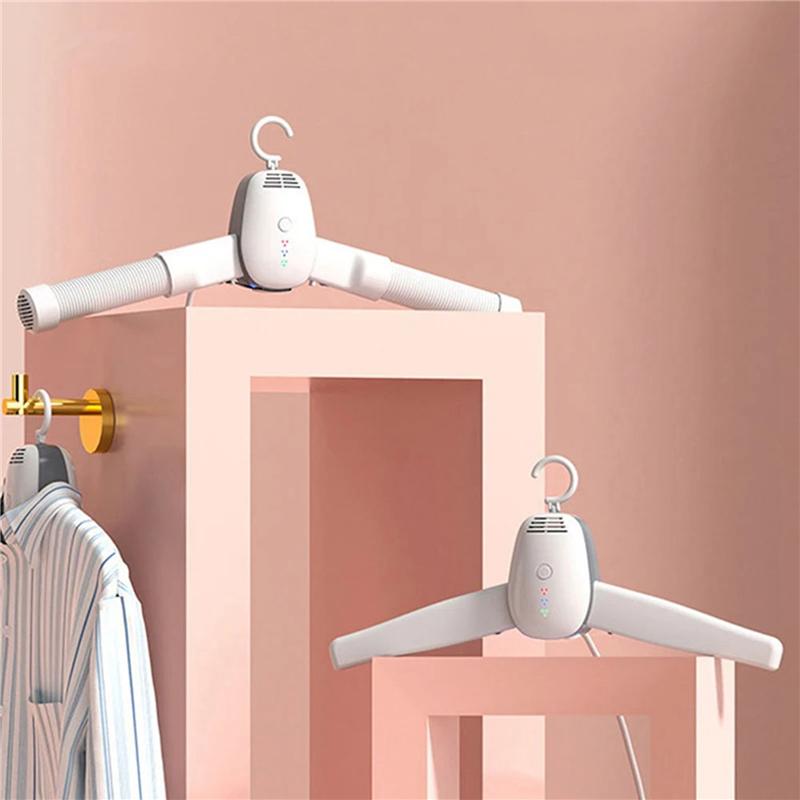 A98E-2X Smart Portable Clothes Dryer Shoes Clothes Rack Hangers Foldable Laundry Electric Dryer Machine EU Plug
