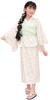 Bee Yukata Set for Easy To Separate Perfect for Festivals and Ivory X Fireworks 3-Piece Girls, Summer, Wear, Style, 2-Way, Fireworks, 150cm,