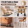Heavy Duty Anti Slip Chair Leg Protectors Noise Reducing Floor Pads Thickened Furniture Covers for Wood Tile Floors Home Office