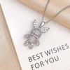 Necklace Cartoon Cute Rabbit Zircon Necklace Accessories Women's Simple Small Fresh Design Sense Fashion Versatile Collarbone Chain