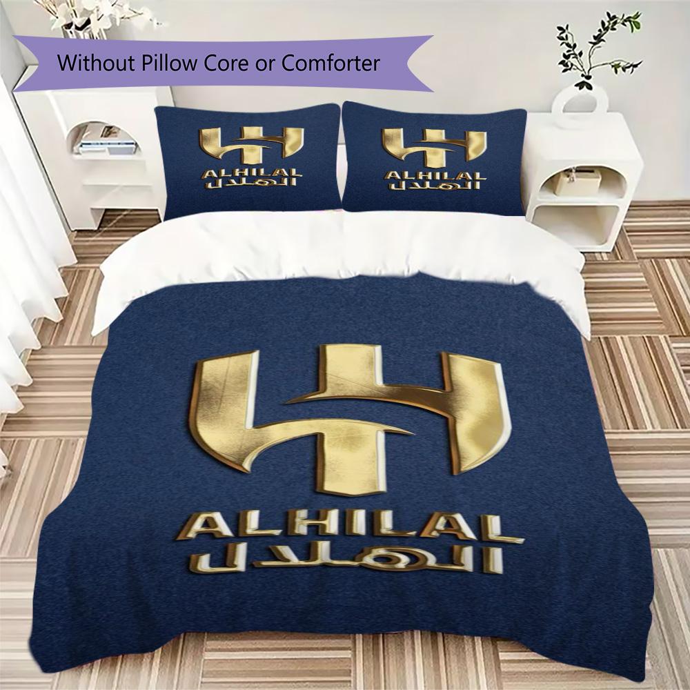 Roshn Saudi League football team Al Hilal SFC Neymar da Silva Santos Júnior Home Decoration Soft Bedding Down Pillowcase Duvet Cover (without core) K4