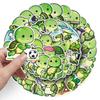 50 Cartoon Googly-Eyed Turtle Stickers - Cute Waterproof Animal Decals for Phones, Laptops, and Water Bottles