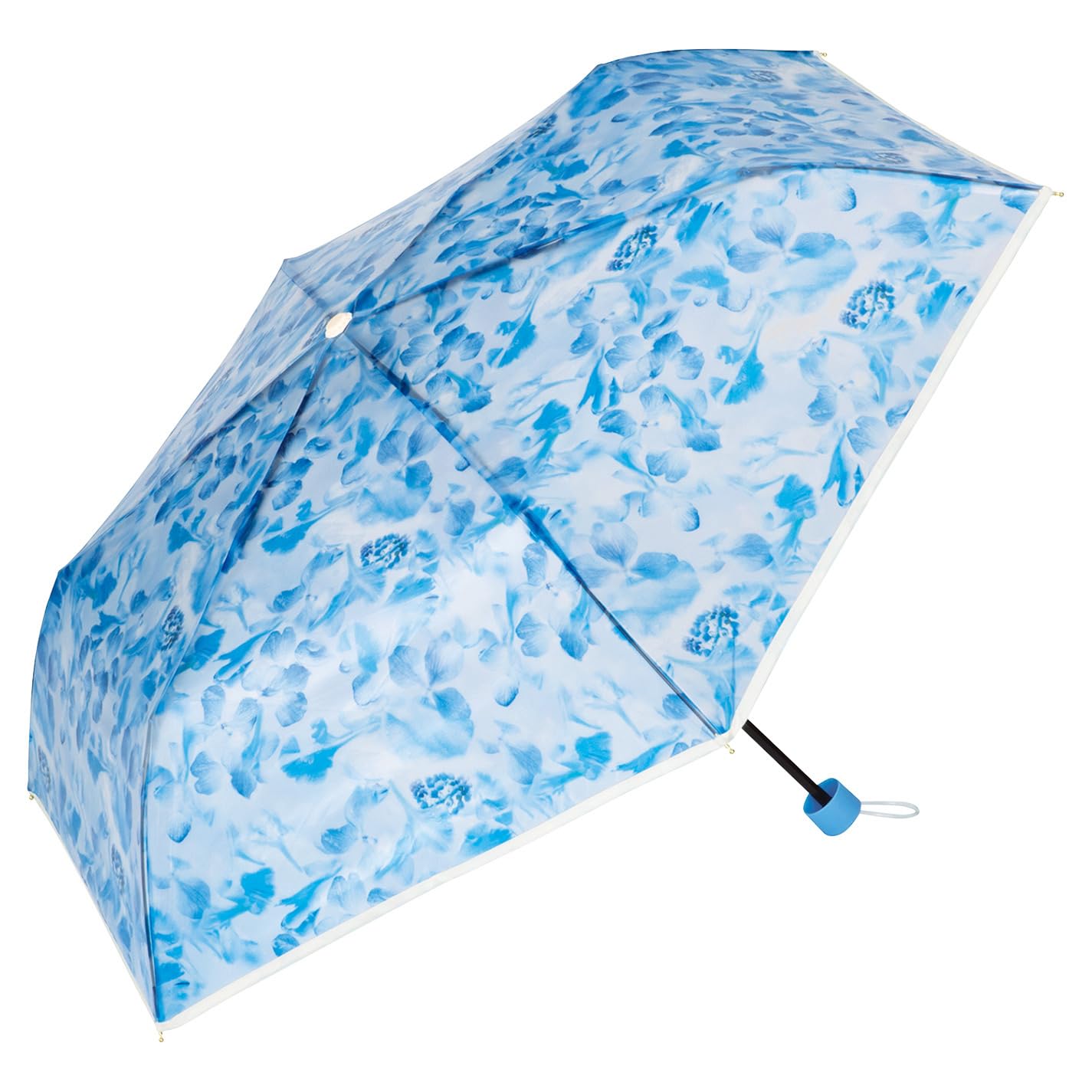 

plantica x Flower Plastic Mini Vinyl Rain Folding 50cm Stylish and Perfect for and Floral Wpc. Umbrella, Blue, Umbrella, Umbrella, Ribs, 220g, Cute, синий