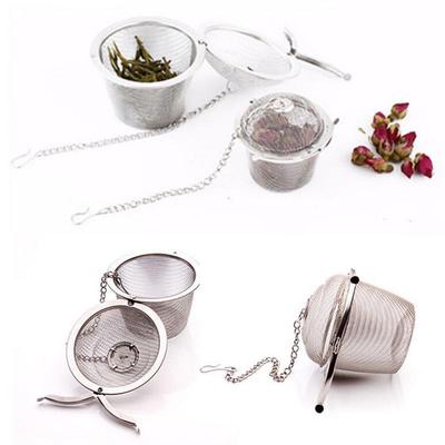 Praktische Tee Ball Spice Sieb Mesh Infuser Filter Edelstahl Kräutertee