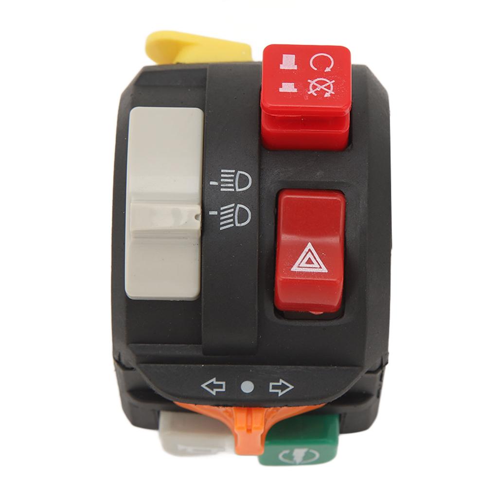 Motorcycle Handlebar Switch 7 8in 22mm 7 Function Motorcycle Headlight Horn Control Switch for ATV