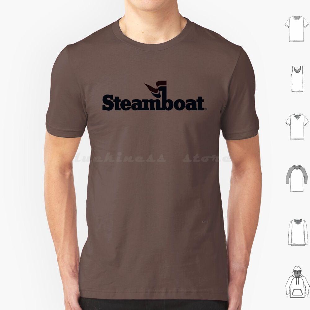Blacked Out Steamboat Resort Colorado Mountain Resort T Shirt Cotton Men Women DIY Print Steamboat Steamboat Springs Black