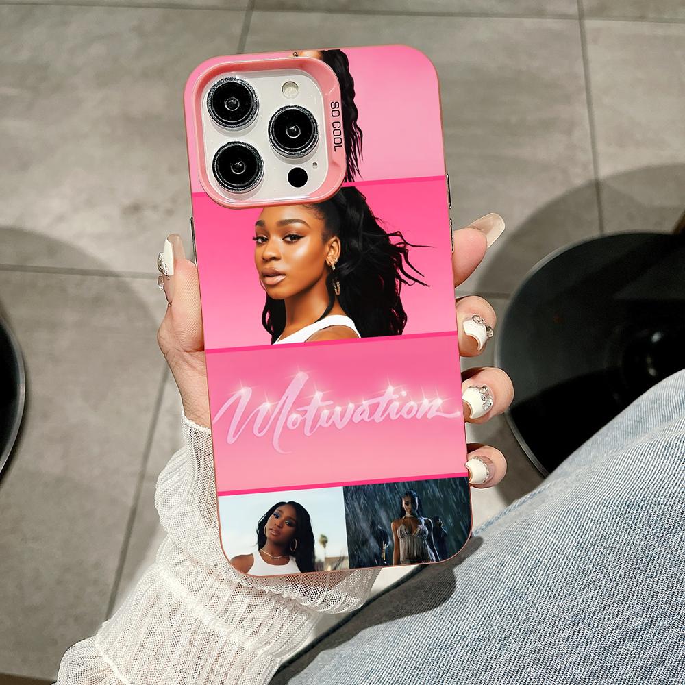 

Normani Kordei Pink Translucent Mobile Phone Case for iPhone 17 16 15 14 13 12 11 X XR XS Air Pro Max Plus Colorful Cover iPhone 14 Plus