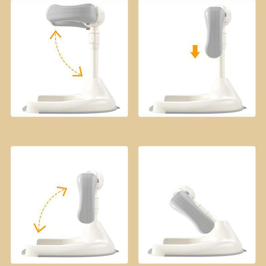 Adjustable Height Baby Shower Stand folding Baby Shower Rack Wash Seat Non-slip Bathing Device with Drainage Holes for Kids