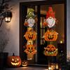 2 Pack Halloween Door Curtain with Hanging Ornaments, Scary Decorations for House Party