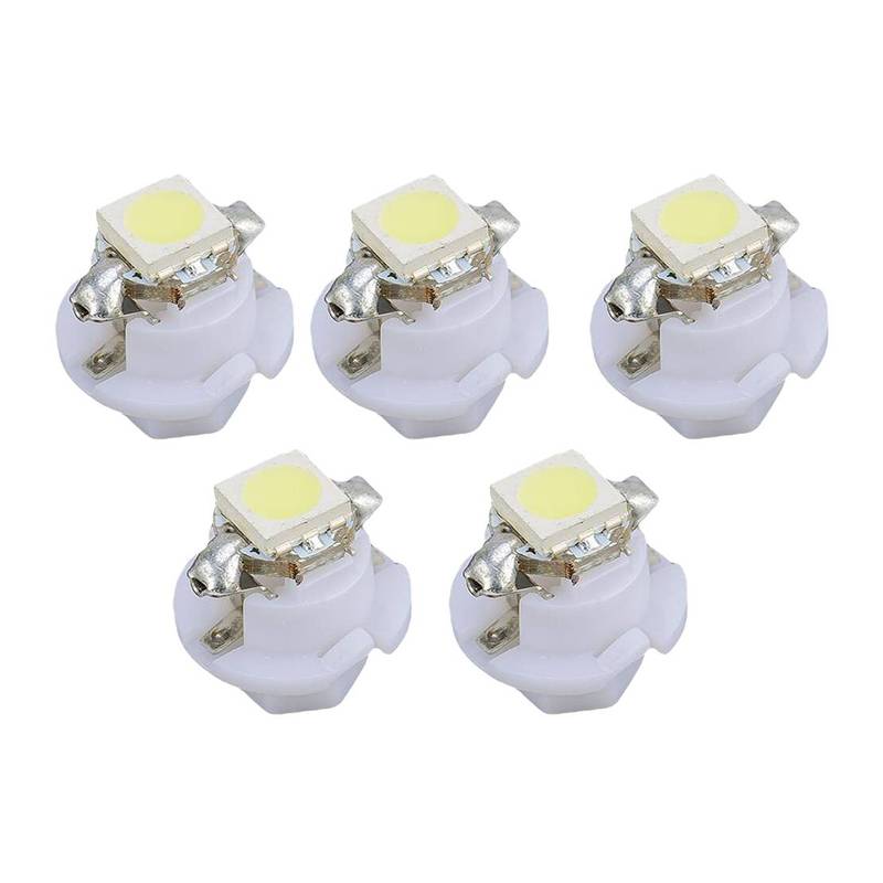 5pcs White LED trument Panel Light Bulb Dash Climate Control HVAC Heater AC Bulb fit for Land Rover Range Rover 1995-2002