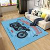 Retro Vintage Motorcycle Area Rug Large,Carpet Rug for Living Room Bedroom Sofa,Kitchen Bathroom Doormat Non-slip Floor Mat Gift