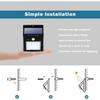 Solar Security Lights Solar Motion Sensor Lights Wireless Waterproof for Wall Fence Garden (2-Pack)