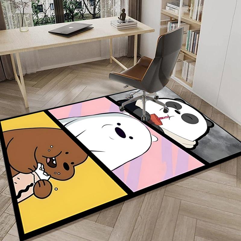 Nightly Friends bears Adventure Carpet, Chair Rug,Rug for Office Bedroom living rooms, Doormat decor Fan Gift Christmas Gift