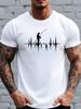 2026 Summer Bestselling Unisexs Pure Cotton Tshirt Street Casual Fashion Soft and Breathable Simple Fishing Pattern Print