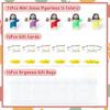 Mini Jesus Figurines Bulk 75Set Colorful Little Jesus Easter Toy with Prayer Cards Organza Bag Religious Party Gifts Pack Churc