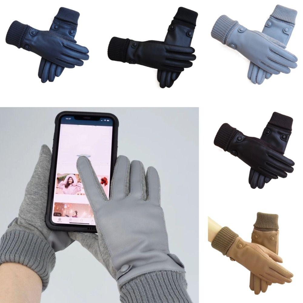 2Pcs  Winter Warm Mittens Thickened Motorcycle Gloves  Autumn and Winter