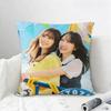 Idol Hinatazaka Cushion Cover Natural Linen Pillowcase Set AllinOne Decor for Sofa Bedroom  Chair