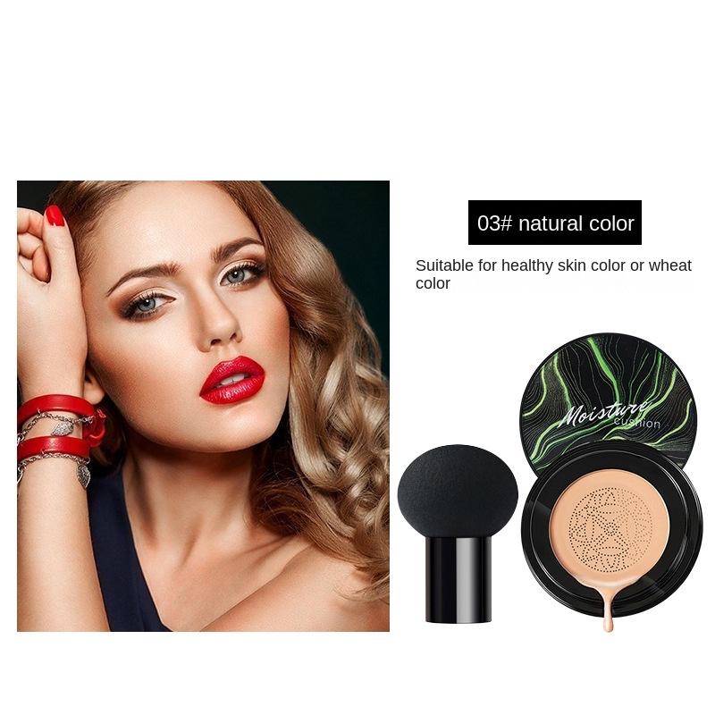 

VIBELY Грибная газовая подушка Водонепроницаемый консилер Увлажняющий косметический крем Длительный гидростатический без макияжа BB-крем Тональное решение 03