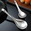 Large Stainless Steel Soup Ladle & Serving Spoon for Rice, Porridge, and Kitchen Use