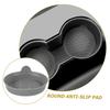 HEALEEP Car Drink Coaster Set of Silicone Cup Car Interior Storage Pad for Highly Easy to x x cm 4, Mat, Round, Non-Slip, Soundproof,