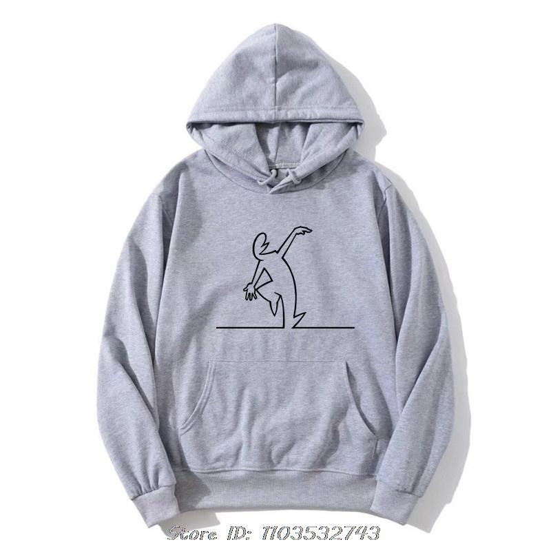 La Linea The Line Osvaldo Cavandoli TV New Men's Women Oversized Hoodie Fashion Cotton Pullover Hoody Clothing Oversized Tops