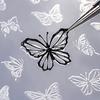 Silicone Nail Art Mold Accessory Mold Nail Decorative Mold Butterfly Shape Silicone Texture for Various Nail Types