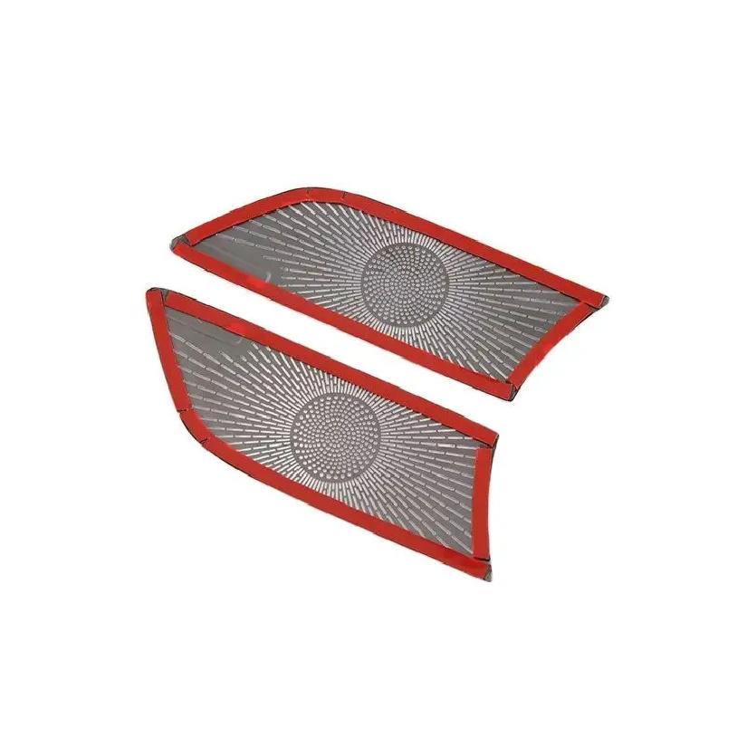 For BYD Han Ev Dm   Car Accessories Stainless Steel Rear Door Panel Tweeter Horn Cover Decorated With Sequ