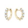 Korean Moissanite Sterling Silver Luxury Earrings & Hoops