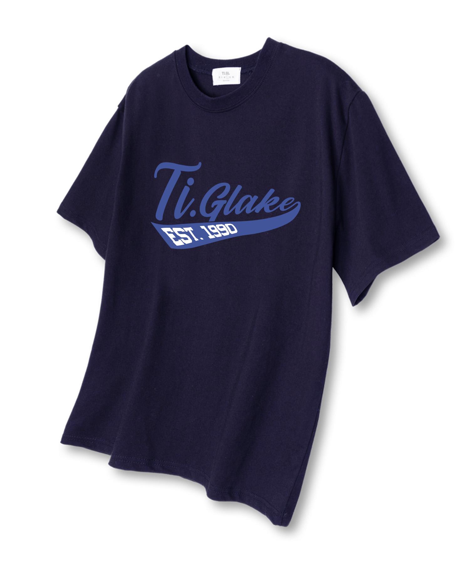 Футболка Tee Glake Est Tail с коротким рукавом, темно-синяя Xxl