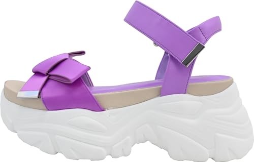 Yosuke Women's Sandals, 4450041, Purple, Sizes 25.0cm-25.5cm