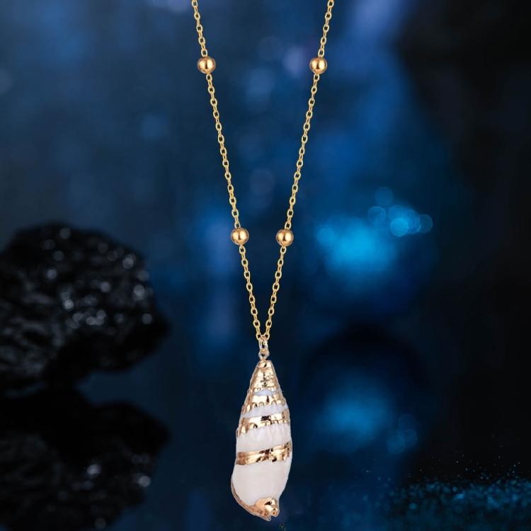 Naszyjnik z muszelek Regulowany łańcuszek na obojczyk Biżuteria o tematyce plażowej Dla kobiet i mężczyzn Łańcuszek na szyję Do codziennego noszenia