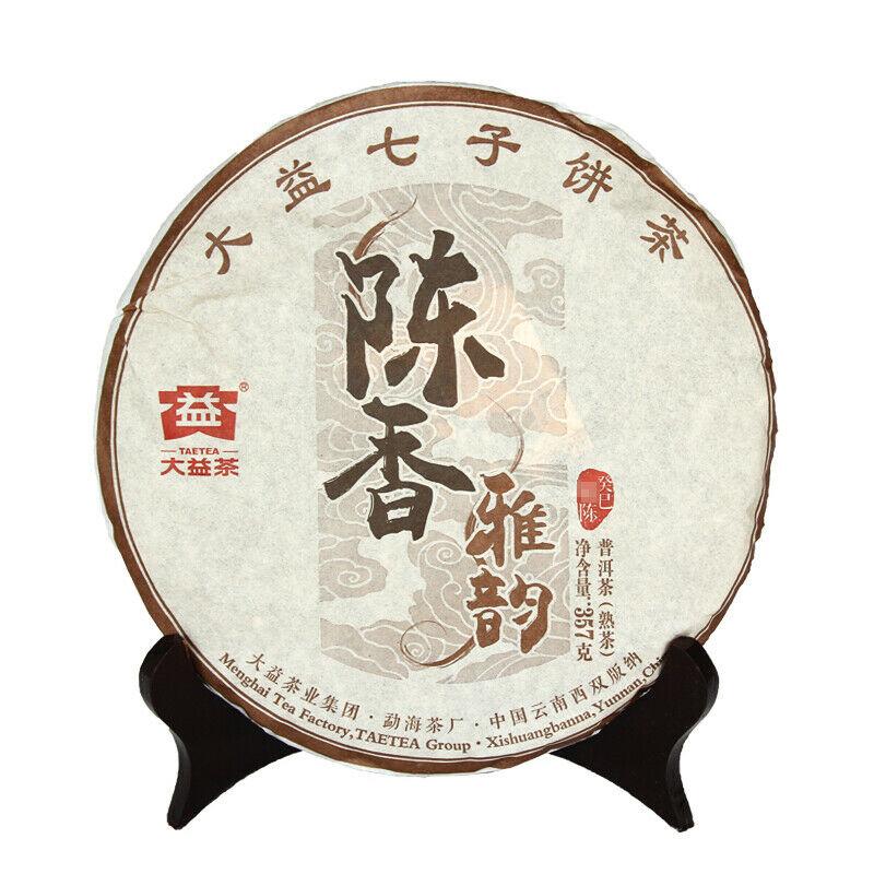 Aged Aroma Menghai Dayi TAETEA Pu-erh Tea Cake 2015 Puerh Puer Cooked Ripe 357g