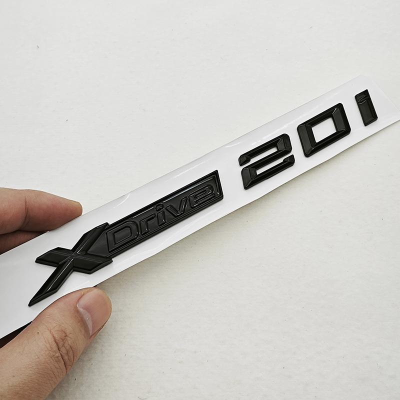 BMW X1 X2 X3 X4 G01 3D ABS Car Letters Logo XDrive 20d X Drive 20i Rear Trunk Badge Side Fender Emblem Exterior Accessories