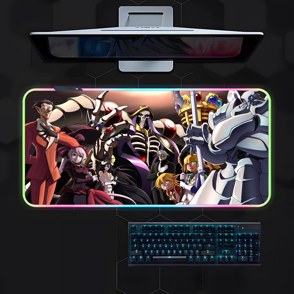 

OVERLORD Mouse Pad Gamer Luminescence Led Mouse Pad Gaming Table Rgb Deskmat Keyboard Pc Mousepad RGB600x300x3mm