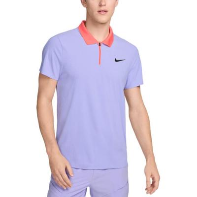 Court Slam Tennis Logo Fashion Comfortable Casual Breathable Short Sleeve Polo Shirt Men Tops Purple FQ2015-580