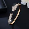 Europäischer & Amerikanischer Stil Leopard Armband: Personalisiertes, Modisches, Hochwertiges, Übertriebenes Hip-Hop Voll-Diamanten-Design.