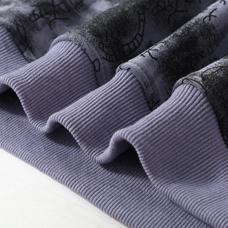 Plus Size 6XL-11XL Fashion Autumn Oversize Sweatshirts for Men Clothes Thick Warm Faux Fleece-lined Long Sleeve Tops Casual Men's Pullovers