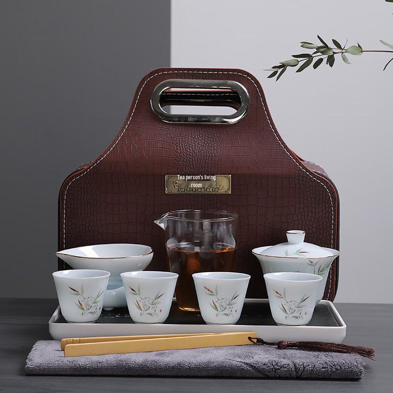 Celadon White Porcelain Travel Gaiwan