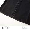 ELLE Women's French Style Black Wide-Leg Jeans