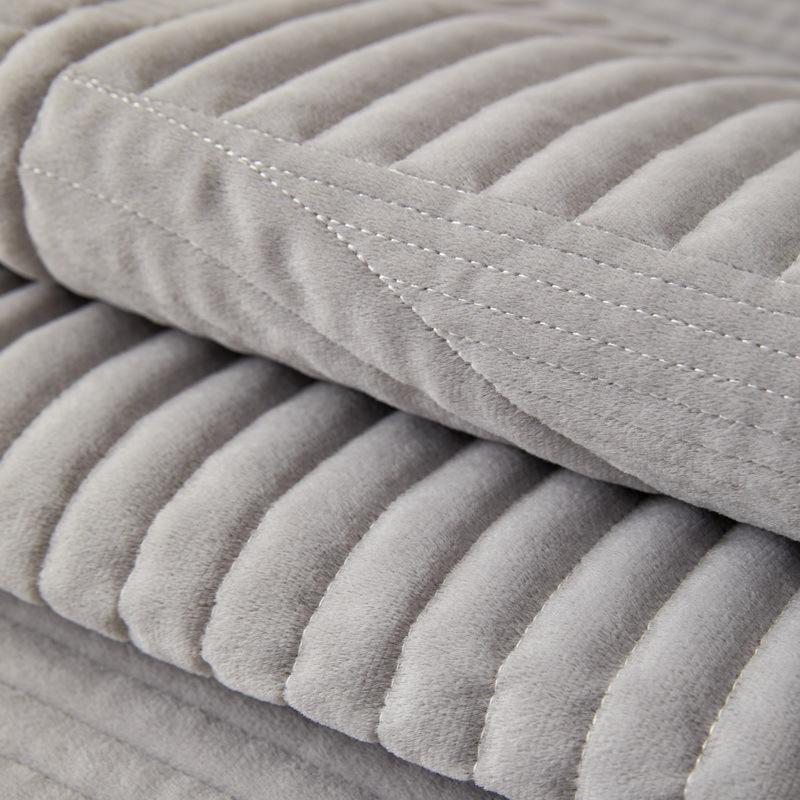 Cream Wind Advanced Sofa Cushion  New Autumn And Winter Milk Fleece Seat Cushion Fixed Non-Slip Sofa Cover Cover Cloth