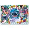 Tenyo In Disney Fun Memories Puzzle Antibacterial Includes Storage Ages (Tenyo) [Made Japan] (Stitch) 60-Piece Children's DC-60-218, Coating, Cover,