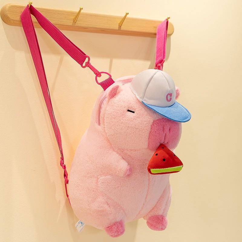 Fashionable Capybar Plush Toys Girls' Crossbody Bag for Girlfriends To Hold Flowers and Kapi Backpack Activity Gift Handbag