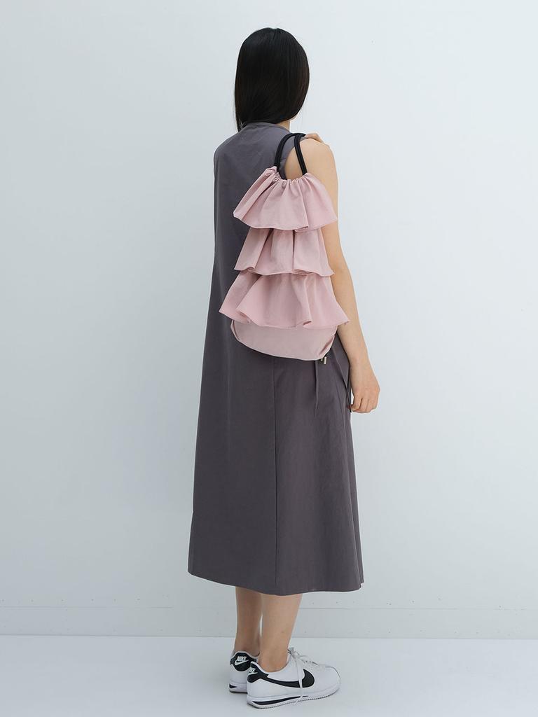 Vimun Ruffle String Bag_Dusty Pink