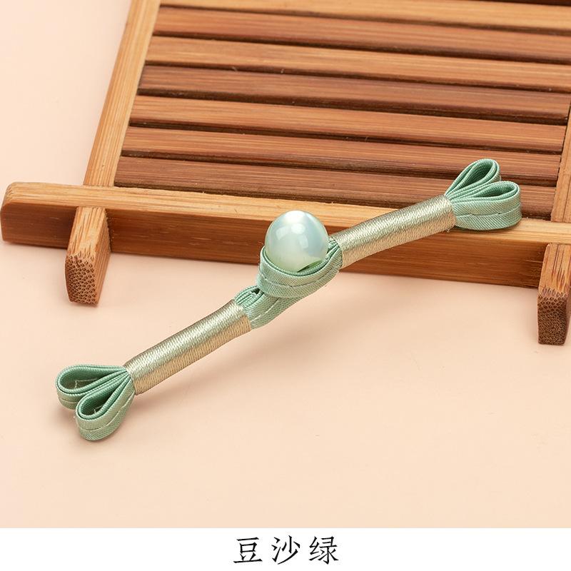 5 Pair Cheongsam Buckle Button Retro Dovetail Winding One-word Buckle Tang Clothing Hanfu Hand-woven Button Accessories