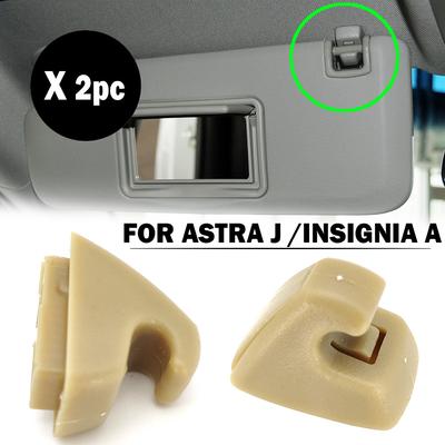 2 clip per aletta parasole per Opel Vauxhall Astra JK Insignia AB Karl VIVA Mokka Crossland x Ampera Zafira Tourer C per Buick Cascada