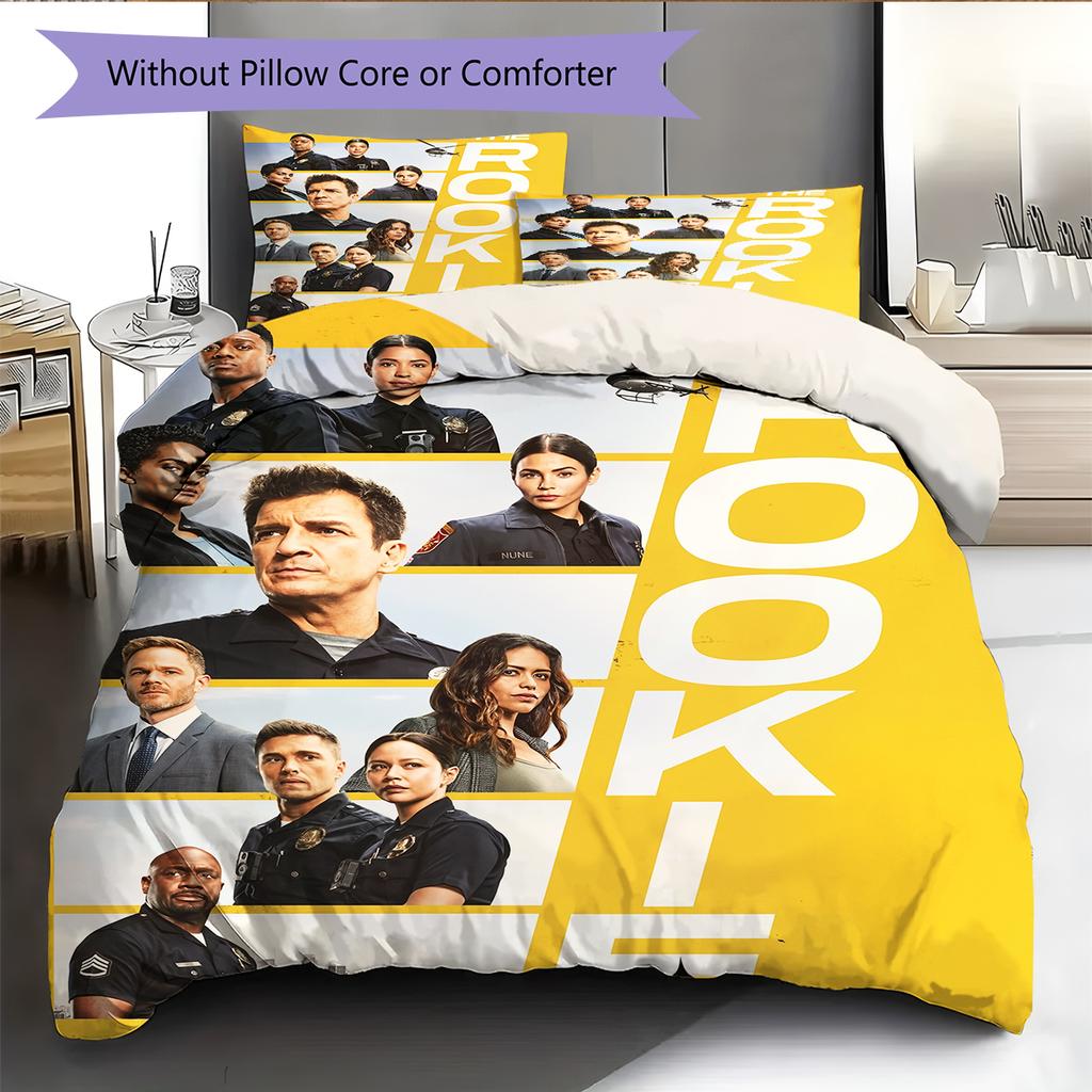 Biancheria da letto con motivo 'The Rookie' Decorazione per la casa Regalo di compleanno (1 * copripiumino + 2 * federa, senza nucleo)